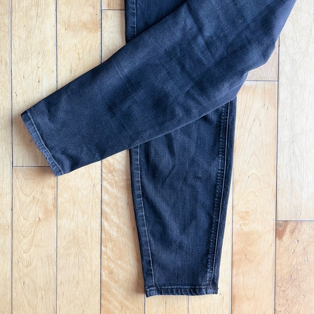 Pennington Addition Elle Charcoal Premium Denim Skinny Jeans Size 14 - Picture 2 of 7